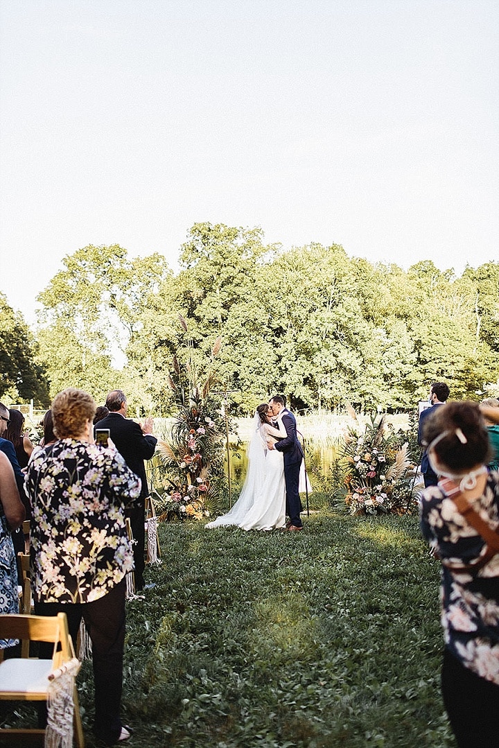 Tara and Ian's 'Desert Mountains Meets Fall Farm' Wedding in Connecticut by Emily Kirke Photography 