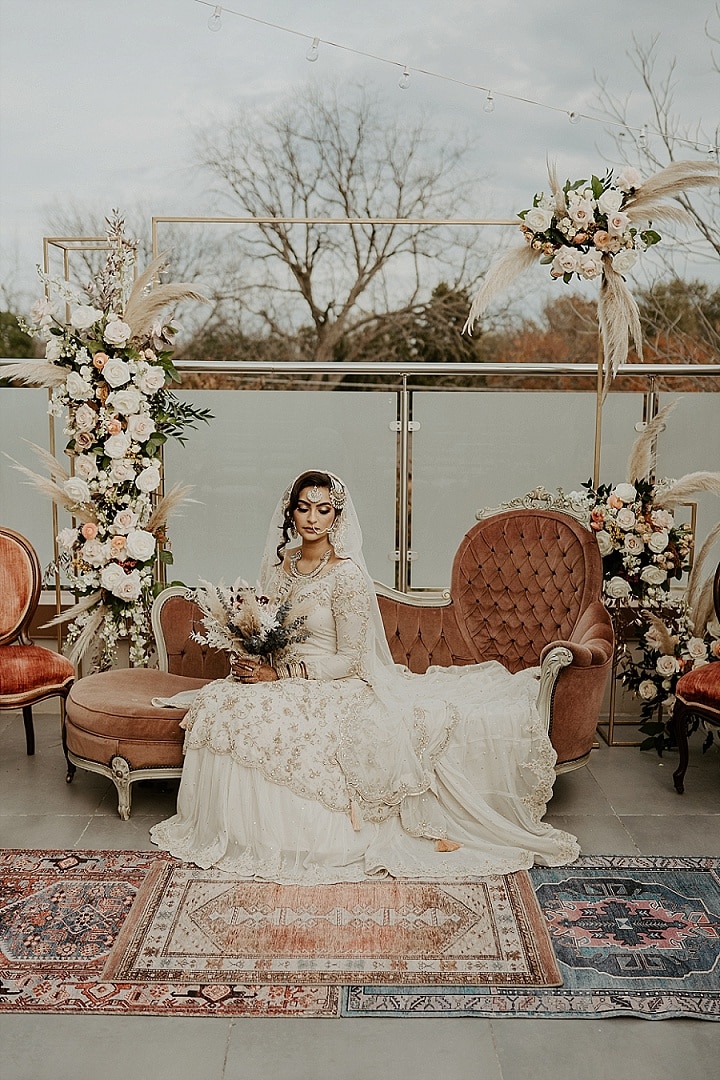 Sabeen and Mohammad's 'Pampas Boho' Rooftop Pakistani Wedding at home by Lana Del Mar Photo 