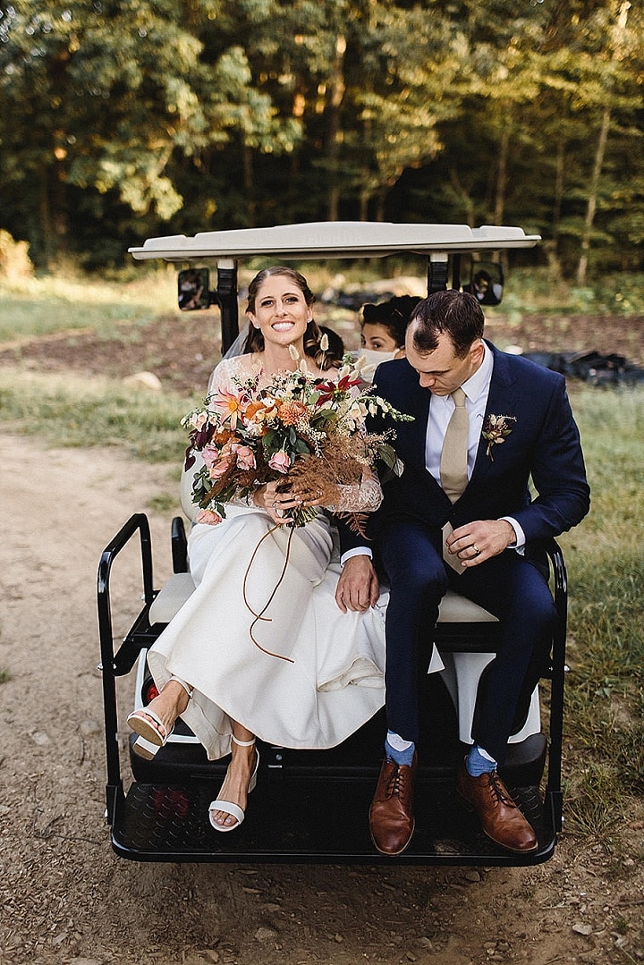 Tara and Ian's 'Desert Mountains Meets Fall Farm' Wedding in Connecticut by Emily Kirke Photography 