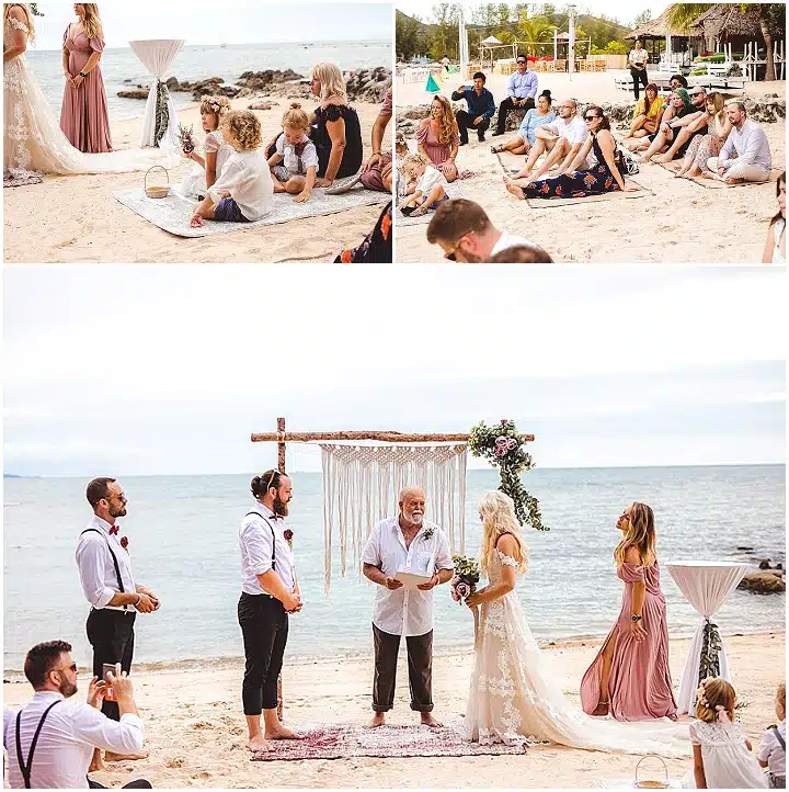 Maroon beach clearance wedding